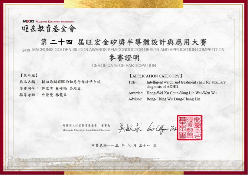 旺宏科學獎 · 參賽